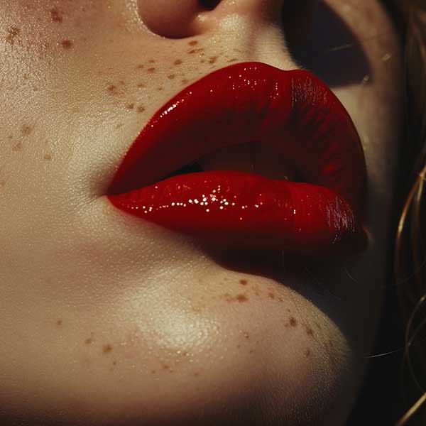 big red lips